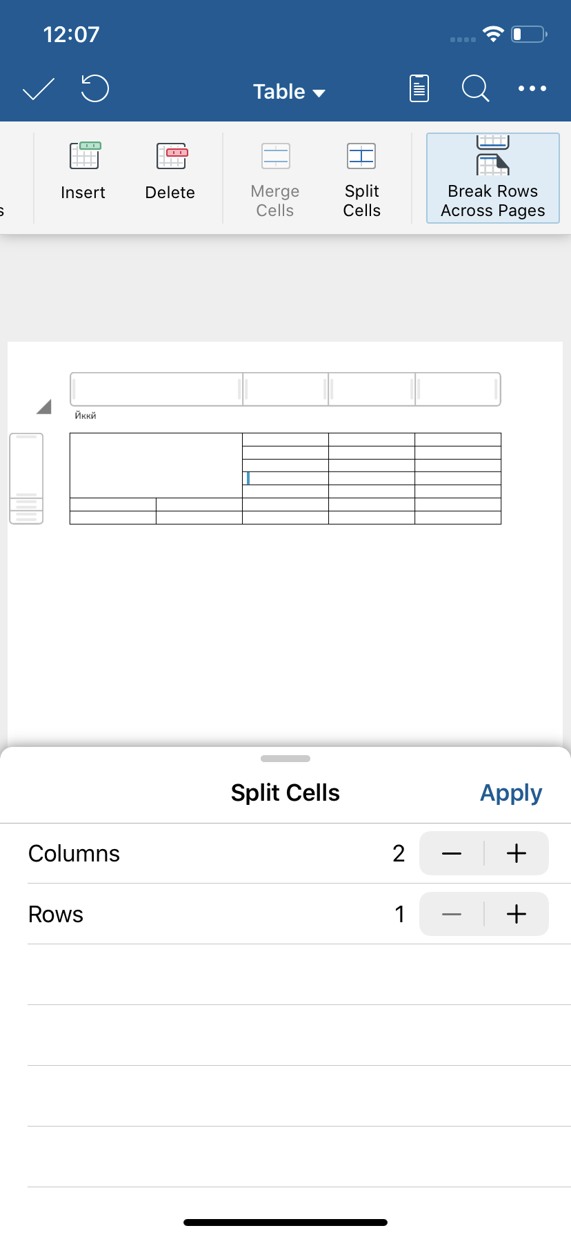 Fusionner Ou Diviser Les Cellules D Un Tableau Dans Des Documents